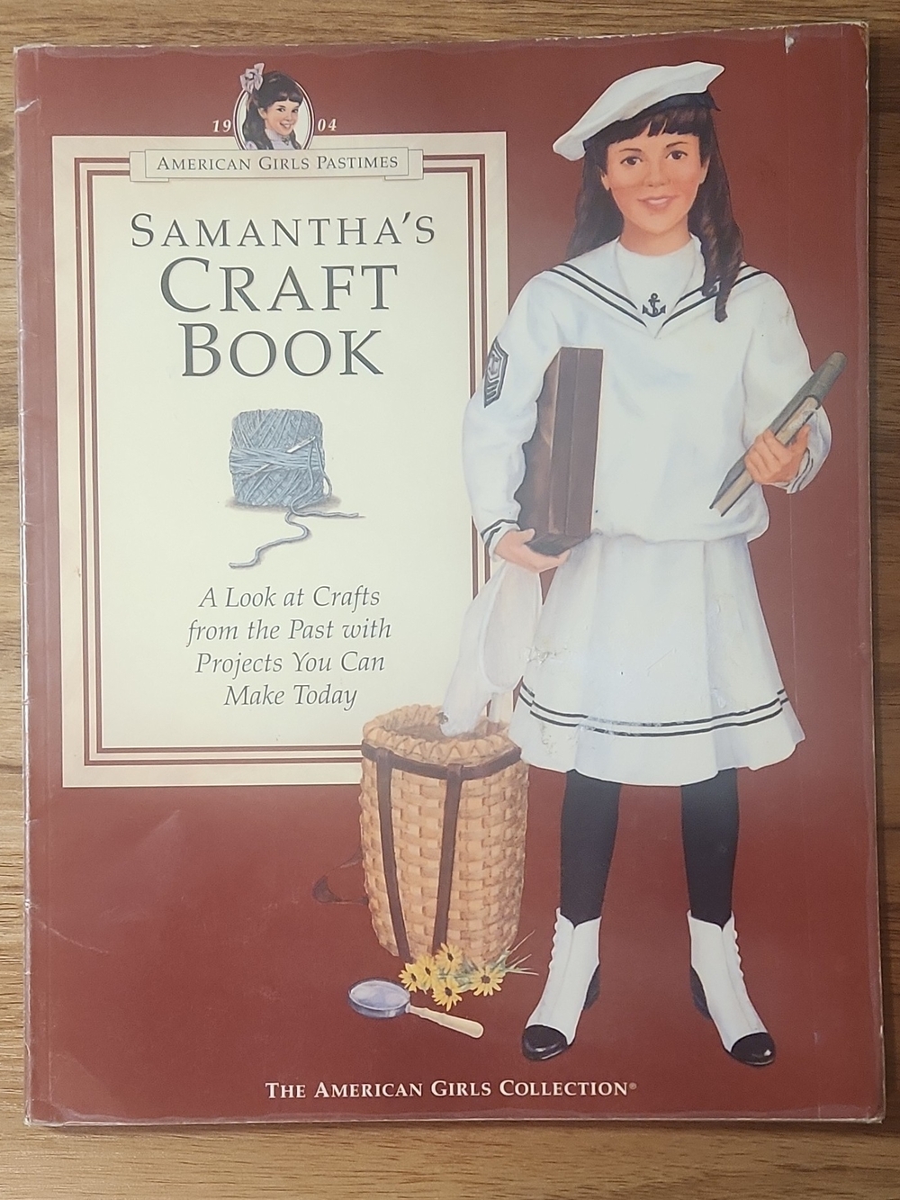 American Girl Samantha's Craft Book - White & Brown Cover